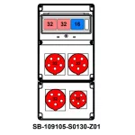 ROZDZIELNICA;2XC32-3P;C16-3P;3X5X32A;5X16A;INA=32A;IP54, SB-109105-S0130-Z01-54