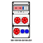 ROZDZIELNICA;2XC32-3P;B16-1P;3X5X32A;2X2P+PE;INA=32A;IP54, SB-109105-S0180-Z01-54