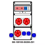 ROZDZIELNICA;2XC32-3P;2XB16-1P;3X5X32A;4X2P+PE;INA=32A;IP54, SB-109105-S0200-Z01-54