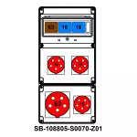 ROZDZIELNICA;C63-3P;2XC16-3P;5X63A;3X5X16A;INA=63A;IP54, SB-108805-S0070-Z01-54