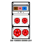 ROZDZIELNICA;C63-3P;C32-3P;C16-3P;5X63A;5X32A;2X5X16A;INA=63A;IP54, SB-108805-S0080-Z01-54