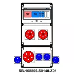 ROZDZIELNICA;C32-3P;C16-3P;2XB16-1P;5X32A;2X5X16A;4X2P+PE;INA=32A;IP54, SB-108805-S0140-Z01-54