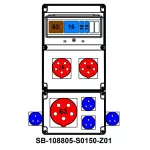 ROZDZIELNICA;C63-3P;C16-3P;2XB16-1P;5X63A;2X5X16A;4X2P+PE;INA=63A;IP54, SB-108805-S0150-Z01-54
