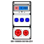 ROZDZIELNICA;C32-3P;C16-3P;3XB16-1P;5X32A;5X16A;3X2P+PE;INA=32A;IP54, SB-108805-S0190-Z01-54