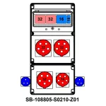 ROZDZIELNICA;2XC32-3P;C16-3P;B16-1P;3X5X32A;5X16A;2X2P+PE;INA=32A;IP54, SB-108805-S0210-Z01-54