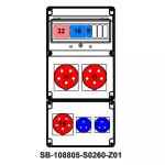 ROZDZIELNICA;C32-3P;C16-3P;B16-1P;2X5X32A;5X16A;2X2P+PE;INA=32A;IP54, SB-108805-S0260-Z01-54