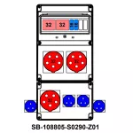 ROZDZIELNICA;2XC32-3P;2XB16-1P;3X5X32A;4X2P+PE;INA=32A;IP54, SB-108805-S0290-Z01-54