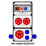 ROZDZIELNICA;C63-3P;C32-3P;2XB16-1P;5X63A;2X5X32A;4X2P+PE;INA=63A;IP54, SB-108805-S0300-Z01-54