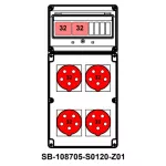 ROZDZIELNICA;2XC32-3P;4X5X32A;INA=32A;IP54, SB-108705-S0120-Z01-54