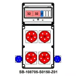 ROZDZIELNICA;2XC32-3P;B16-1P;4X5X32A;2X2P+PE;INA=32A;IP54, SB-108705-S0150-Z01-54