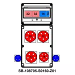 ROZDZIELNICA;2XC32-3P;C16-3P;B16-1P;3X5X32A;5X16A;2X2P+PE;INA=32A;IP54, SB-108705-S0160-Z01-54