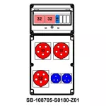 ROZDZIELNICA;2XC32-3P;B16-1P;3X5X32A;2X2P+PE;INA=32A;IP54, SB-108705-S0180-Z01-54