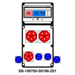 ROZDZIELNICA;C32-3P;C16-3P;2XB16-1P;2X5X32A;5X16A;4X2P+PE;INA=32A;IP54, SB-108705-S0190-Z01-54