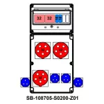 ROZDZIELNICA;2XC32-3P;2XB16-1P;3X5X32A;4X2P+PE;INA=32A;IP54, SB-108705-S0200-Z01-54