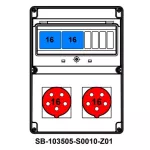 ROZDZIELNICA;2XC16-3P; 2X5X16A;INA=32A;IP54