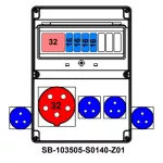 ROZDZIELNICA;C32-3P;4XB16-1P; 5X32A;4X2P+PE;INA=32A;IP54