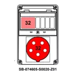 ROZDZIELNICA;C32-3P;5X32A;INA=32A;IP54