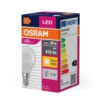 Lampa LED VALUE Classic P40 non-dim plastik 4,9W 827 E14