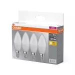 Lampa LED BASE Classicassic B40 4,9W/827 230V plastik E14 FS4 OSRAM