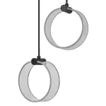 Oprawa Decor Circle 2XPendant PL 14W Click CCT Black