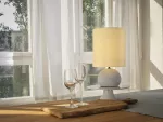 Oprawa Decor Impact Table 1XE27 Beige and Gray