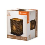 Oprawa Decor Cardboard Square Table E27 Brown