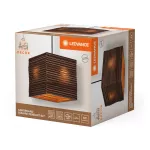 Oprawa Decor Cardboard Square Pendant E27 Brown