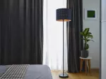 Oprawa Decor Felt Weaving Cans Standing Floor E27 Dark Gray