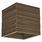Oprawa Decor Cardboard Square Ceiling E27 Brown