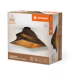 Oprawa Decor Cardboard Square Ceiling Turn E27 Brown