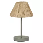 Oprawa Decor Raffia Table E27 Green