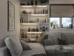 Oprawa LINEAR TURN CONNECT 35CM CCT DIM WTLEDV