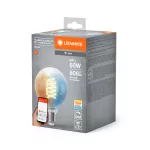 Lampa LED SMART+ WiFi CLASSIC Globe80 Filament szkło przezroczyste 60 8W/TW E27