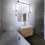 Oprawa Obris Tube Frost Glass 60CM Click CCT DIM IP44 Black