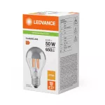 Lampa LED PERFORMANCE CLASS CLASSIC A Filament szkło przezroczyste Mirror Silver 50 non-dim 6.5W/827 E27 LEDVANCE