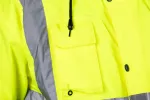 Kurtka robocza ostrzegawcza, lekko ocieplana, bomberka, żółta, rozmiar M