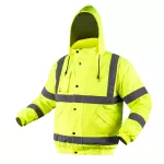 Kurtka robocza ostrzegawcza, lekko ocieplana, bomberka, żółta, rozmiar L