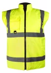 Kurtka robocza ostrzegawcza 5w1, ocieplana, żółta, rozmiar XXXL