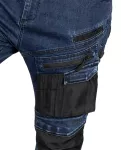 Spodnie robocze DENIM, wzmocnienia Oxford, granatowe, rozmiar XS