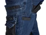 Spodnie robocze DENIM, wzmocnienia Oxford, granatowe, rozmiar XS