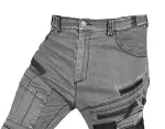 Spodnie robocze DENIM, wzmocnienia Oxford, szare, rozmiar M