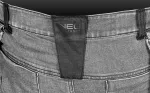 Spodnie robocze DENIM, wzmocnienia Cordura, odpinane kieszenie kaburowe, szare, rozmiar L