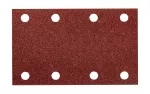Papier ścierny prostokątny 8 otworów 130 x 80 mm P80 do 04-623, 5 szt.