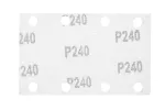 Papier ścierny prostokątny 8 otworów 130 x 80 mm P240 do 04-623, 5 szt.