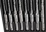 Zestaw wierteł do betonu SDS Plus z podwójną spiralą 5, 6, 8, 10 x 110 mm, 5, 6, 8, 10 x 160 m