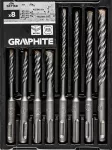 Zestaw wierteł do betonu SDS Plus z podwójną spiralą 5, 6, 8, 10 x 110 mm, 5, 6, 8, 10 x 160 m
