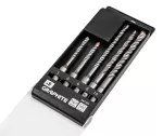 Zestaw wierteł do betonu SDS Plus z podwójną spiralą 5, 6 x 110 mm, 6, 8, 10 x 160 mm, zestaw: 5
