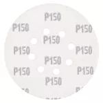 Krążki ścierne na rzep 150 mm, P150, 5 szt., z 8 otworami