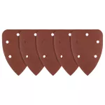 Papiery ścierne żelazko, na rzep 98 x 140 mm, P80, 5 szt., z 5 otworami
