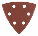 Papiery ścierne delta na rzep 93 x 93 mm, P220, 5 szt., z 6 otworami